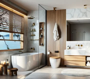 design projet salle de bain sdb architecte d'interieur cannes nice alpes maritimes decorateur home staging zen design transformation optimisation d’espaces réaménagement d’intérieur projet de décoration sur mesure toilette marbre wc