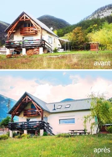 Projet d'architecture permis de construire extension de la maison alpes cote d'azure architecte d'interieur travaux plan